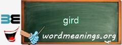 WordMeaning blackboard for gird